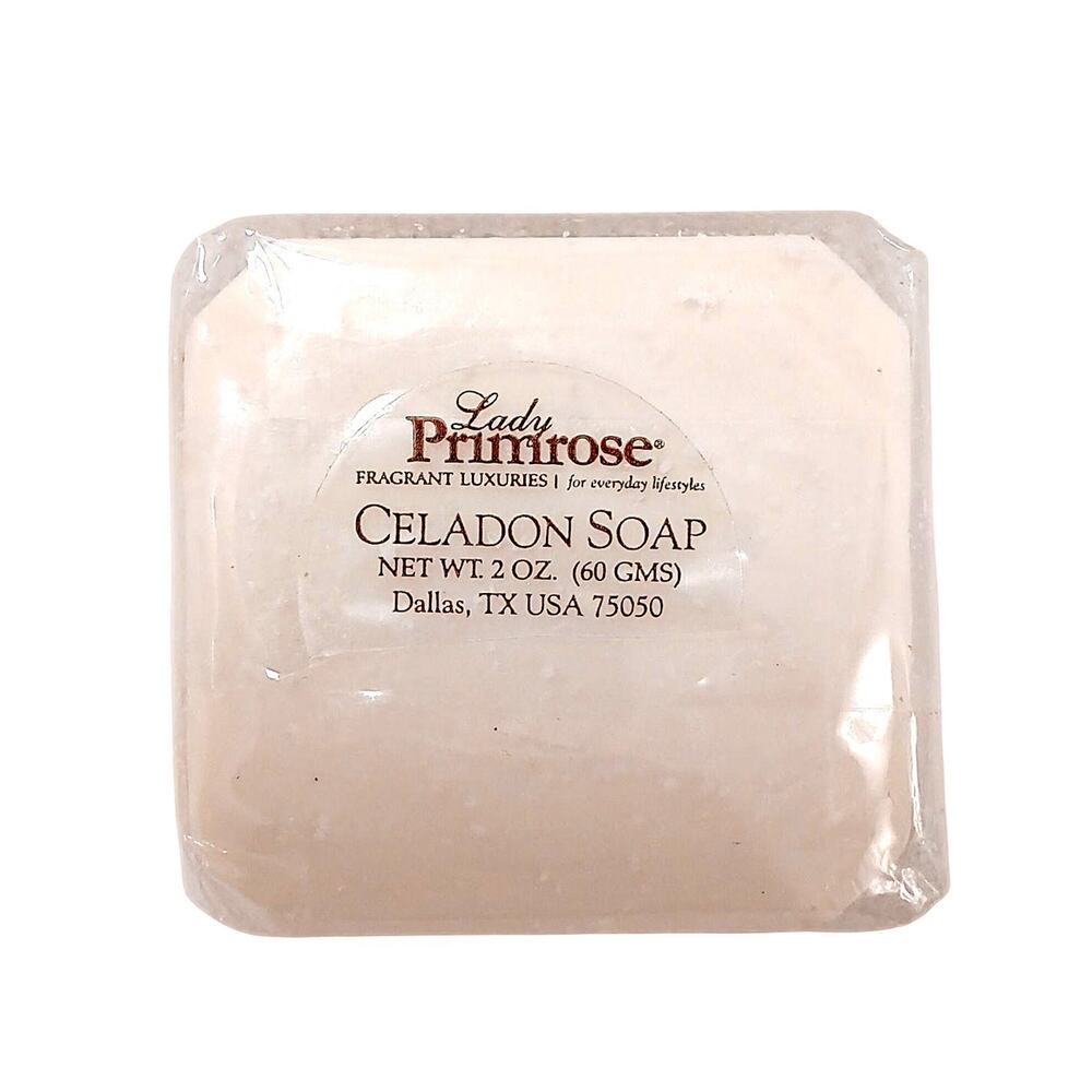 LADY PRIMROSE Celedon Bar Soap Square Fragrant Luxuries Travel Size 2 Oz. Sealed